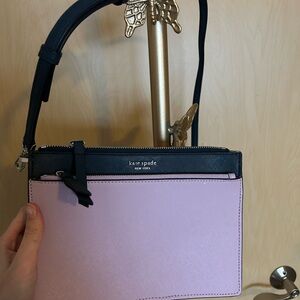 Kate Spade Lavender and Navy Crossbody Bag